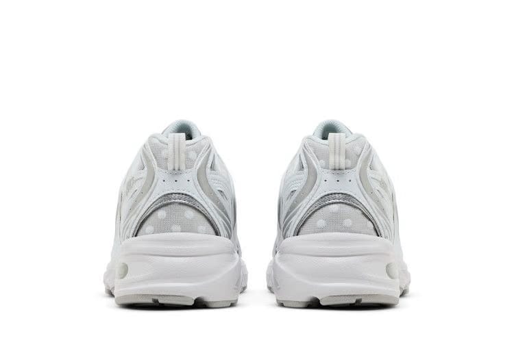 New Balance 530 White Silver Metallic Polka Dots
