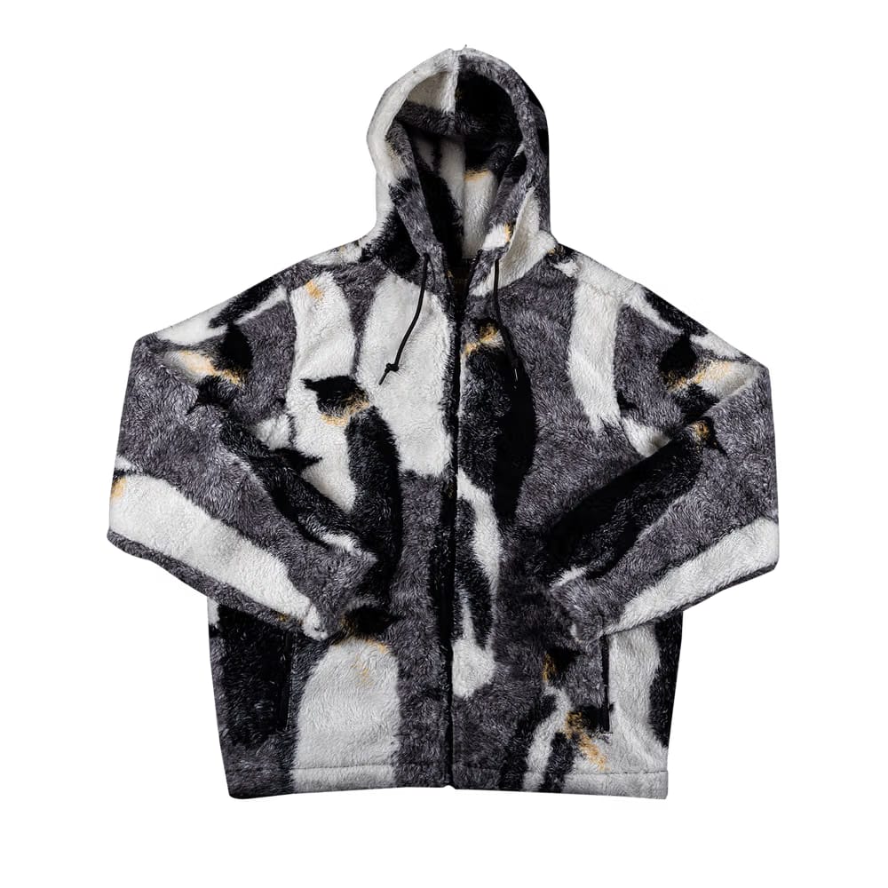 Supreme Penguins Hooded Fleece Jacket Black