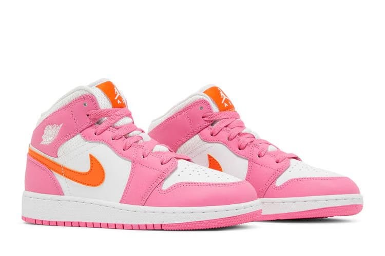 Jordan 1 Mid Pinksicle Safety Orange GS
