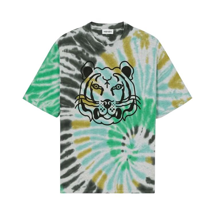 Kenzo K Tiger Tie Dye T-Shirt Mint