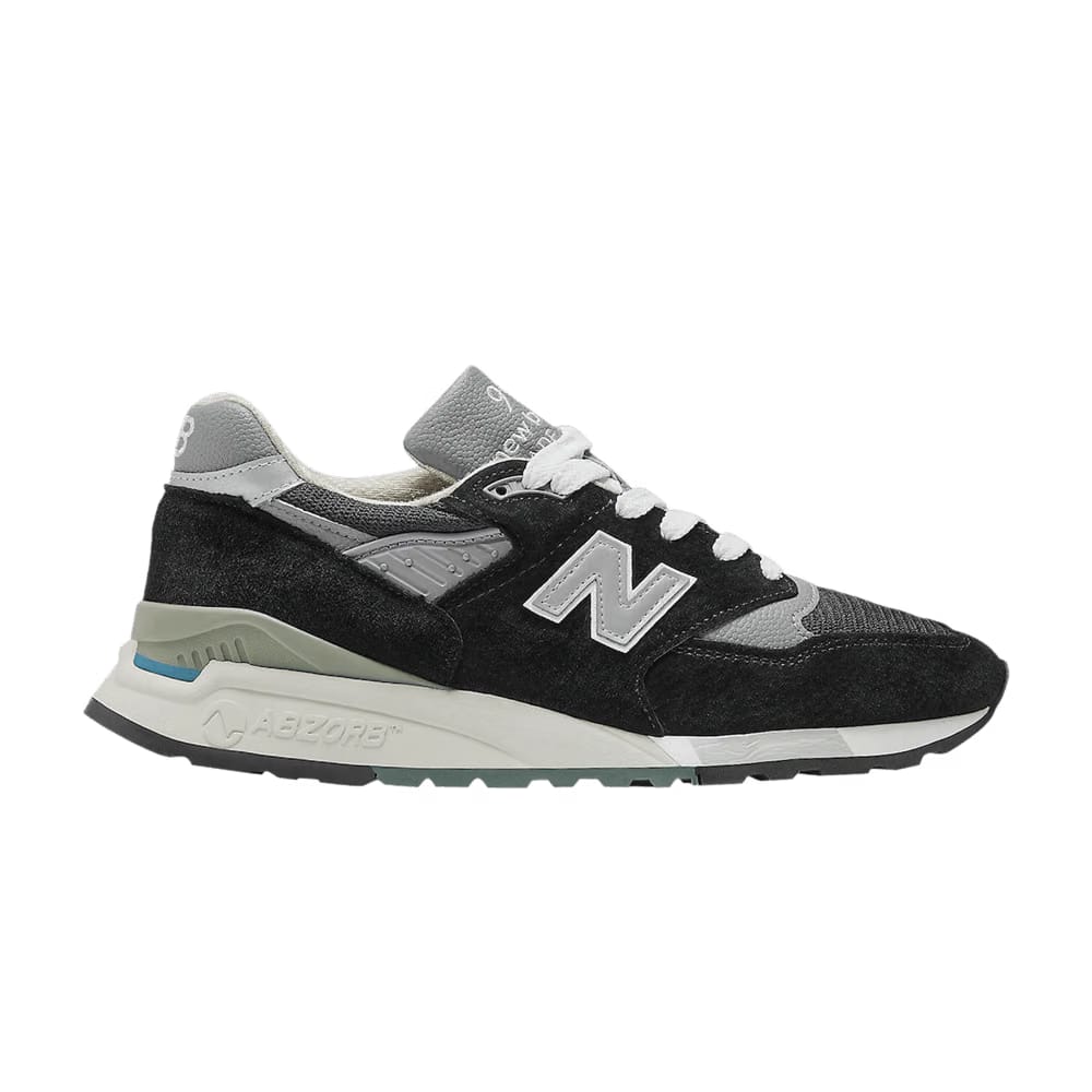 New Balance 998 Made in USA Black Silver