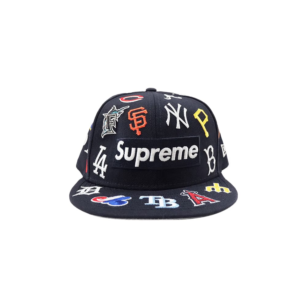 Supreme x MLB x New Era Hat Navy