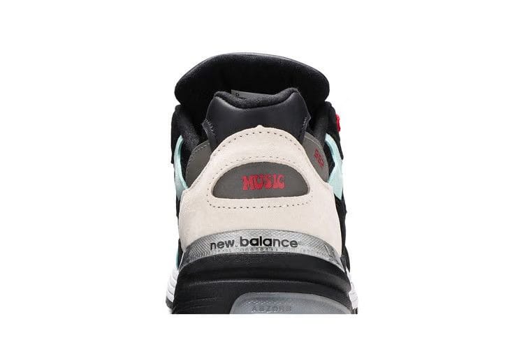 New Balance Amoeba Music x Nice Kicks x 992 Made in USA Peace Through Music - Black