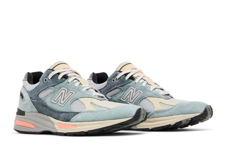New Balance 991v2 Made In England Silver Blue Turbulence