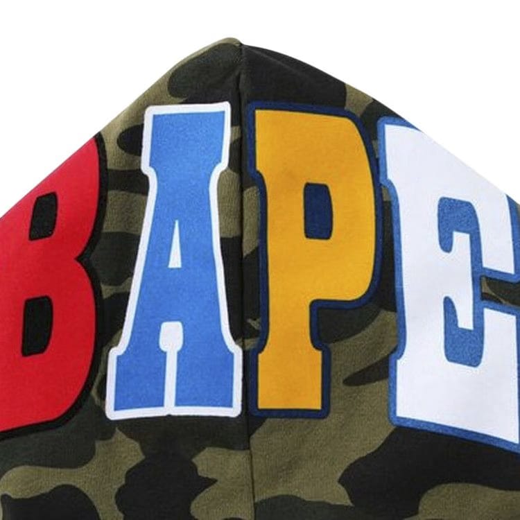 BAPE 1st Camo 2nd Ape Pullover Hoodie Green