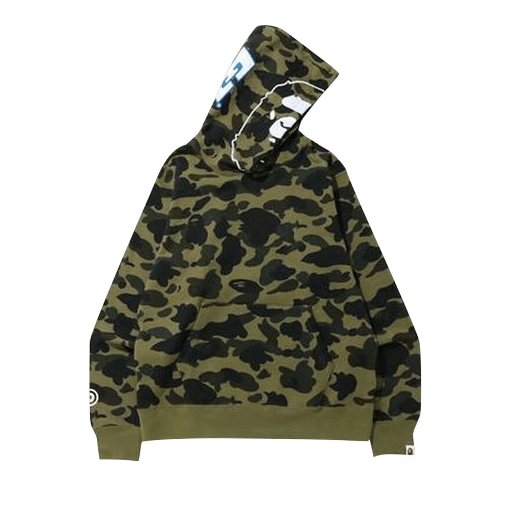 BAPE 1st Camo 2nd Ape Pullover Hoodie Green