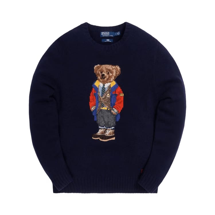 Kith x Polo Ralph Lauren Outdoor Bear Crewneck Navy