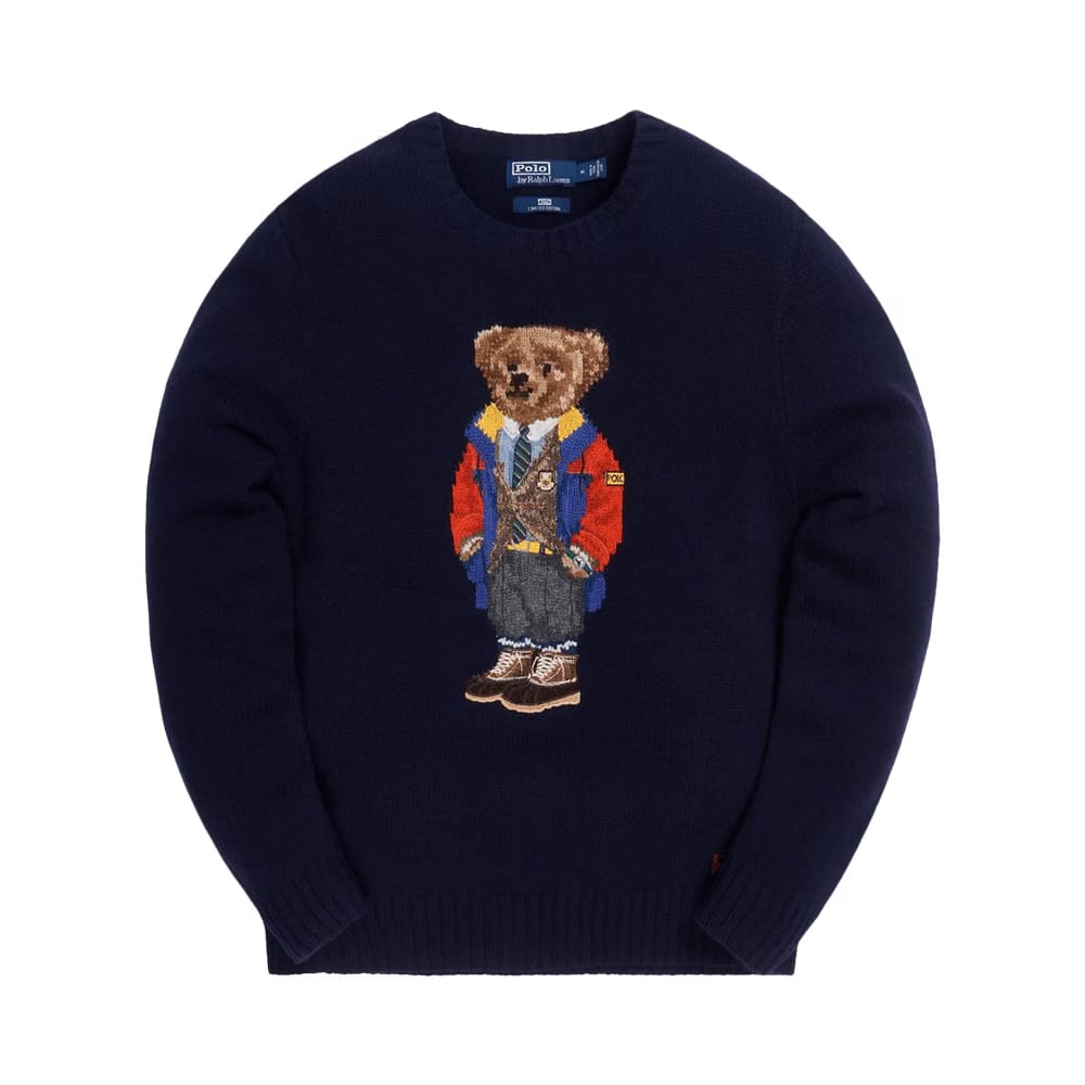 Kith x Polo Ralph Lauren Outdoor Bear Crewneck Navy