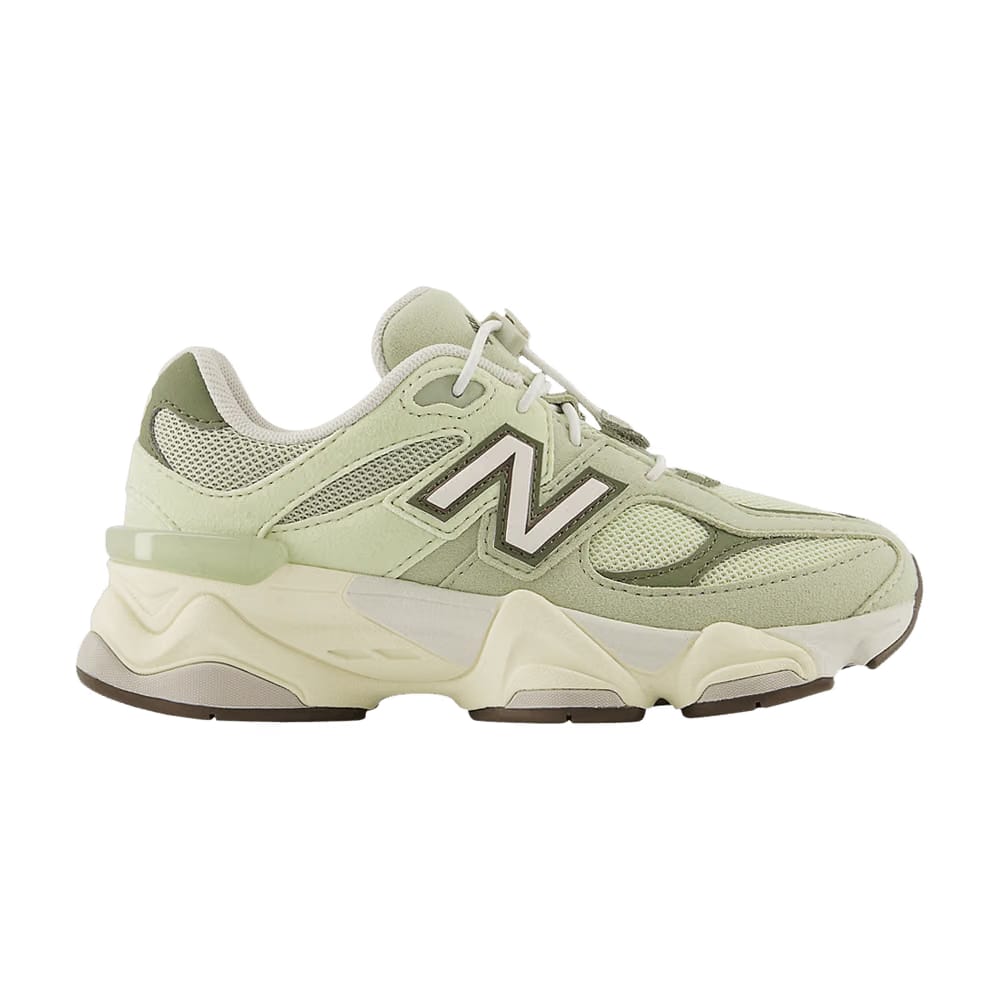 New Balance 9060 Little Kid Wide Olivine Lace Toggle