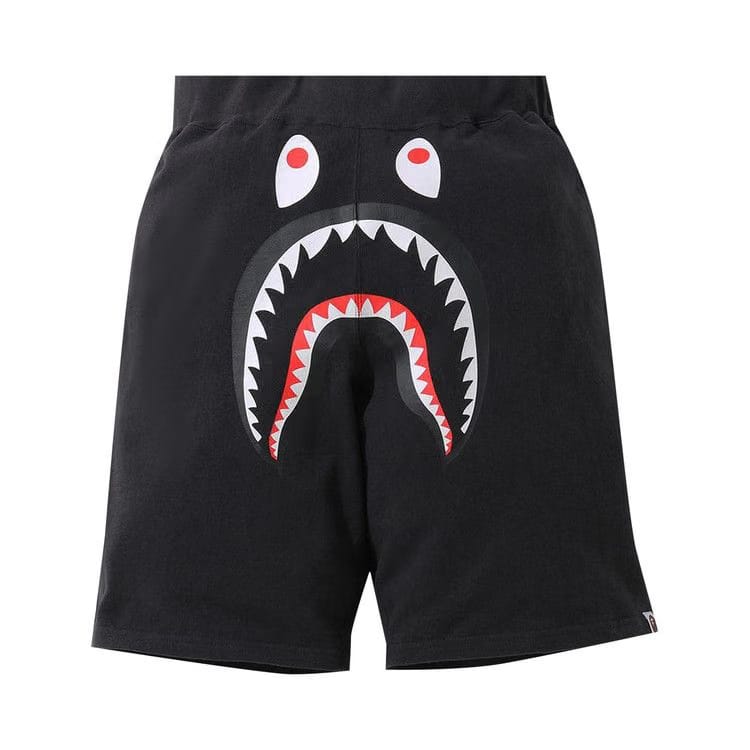 BAPE Shark Wide Sweat Shorts Black