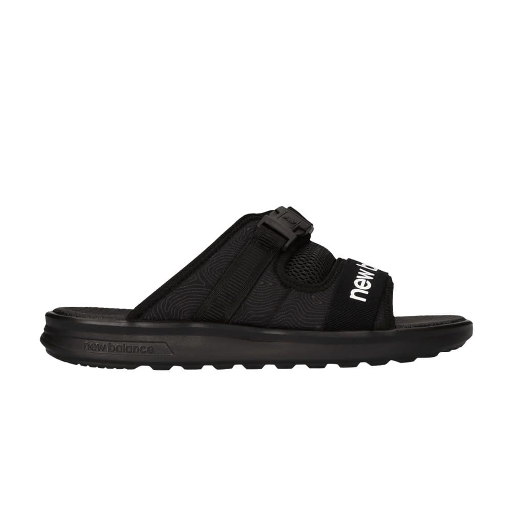 New Balance 330 Slides Black White