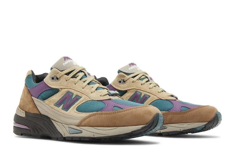 New Balance Palace x 991 Made in England Taos Taupe Grape
