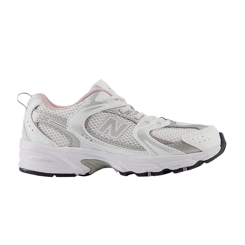 New Balance 530 Bungee Little Kid White Mid Century Pink
