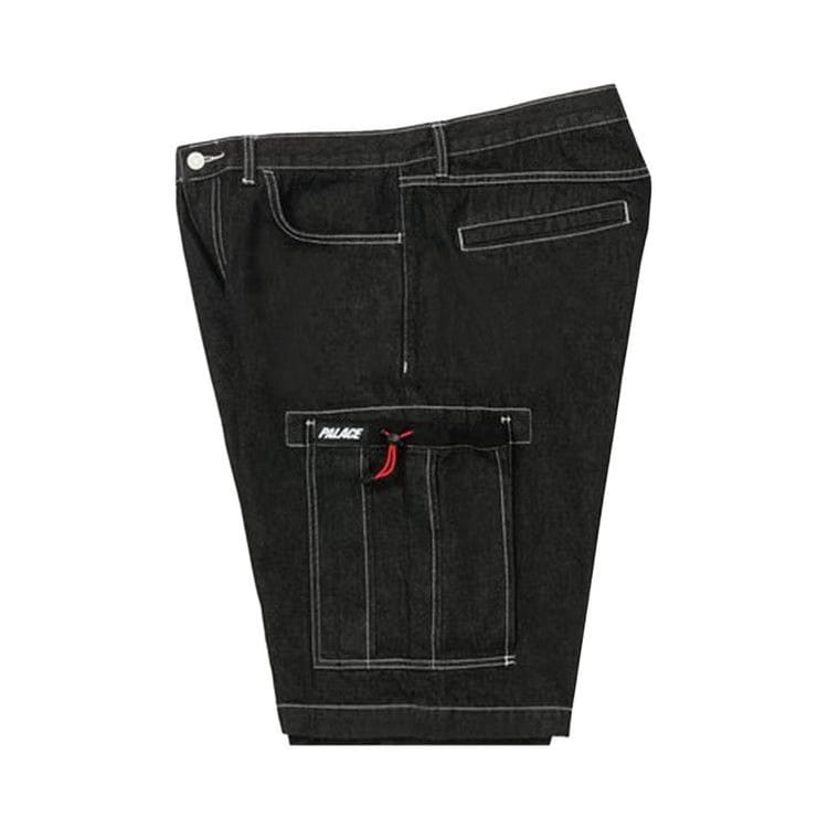 Palace Drawcord Pocket Denim Shorts Black