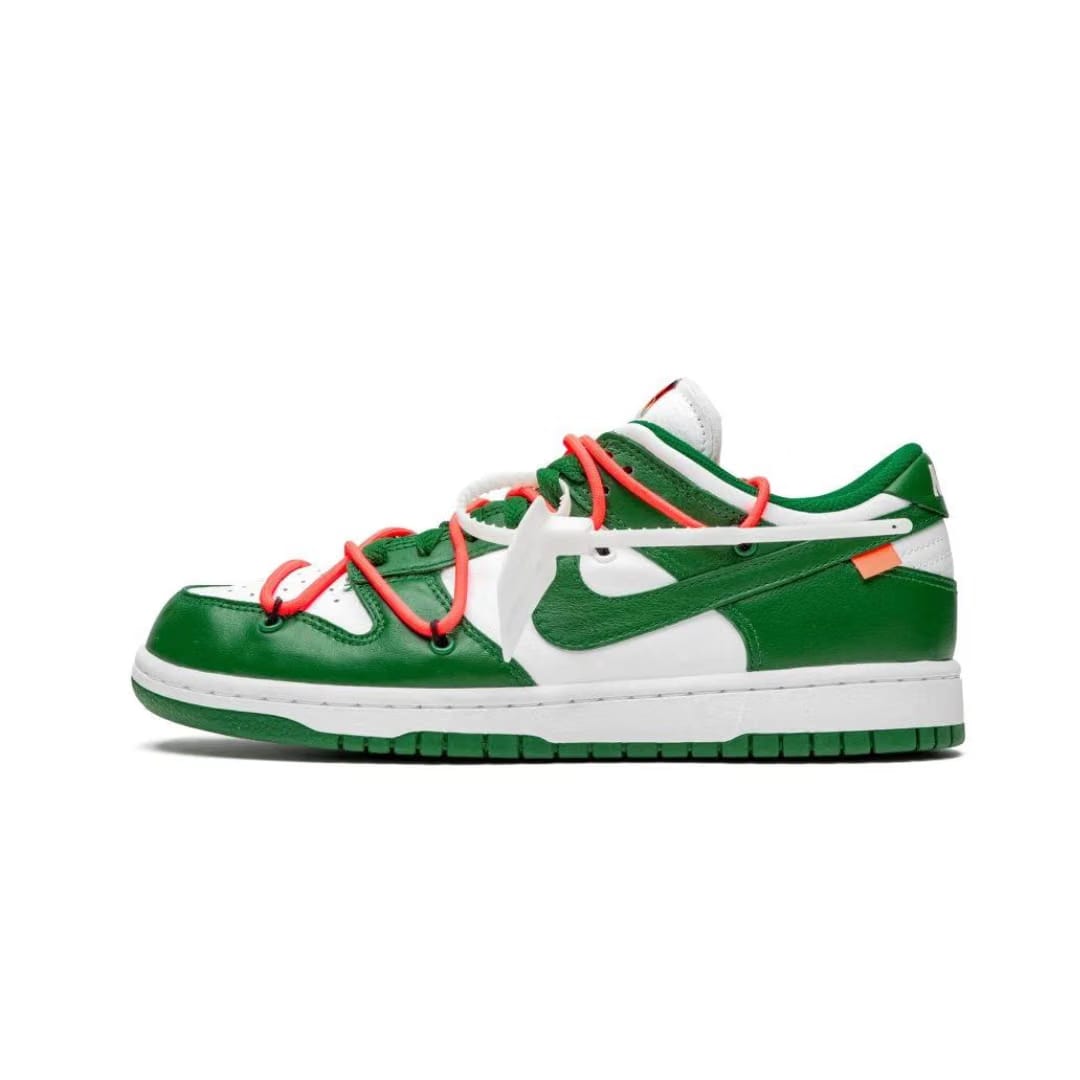 Off White x Dunk Low Pine Green