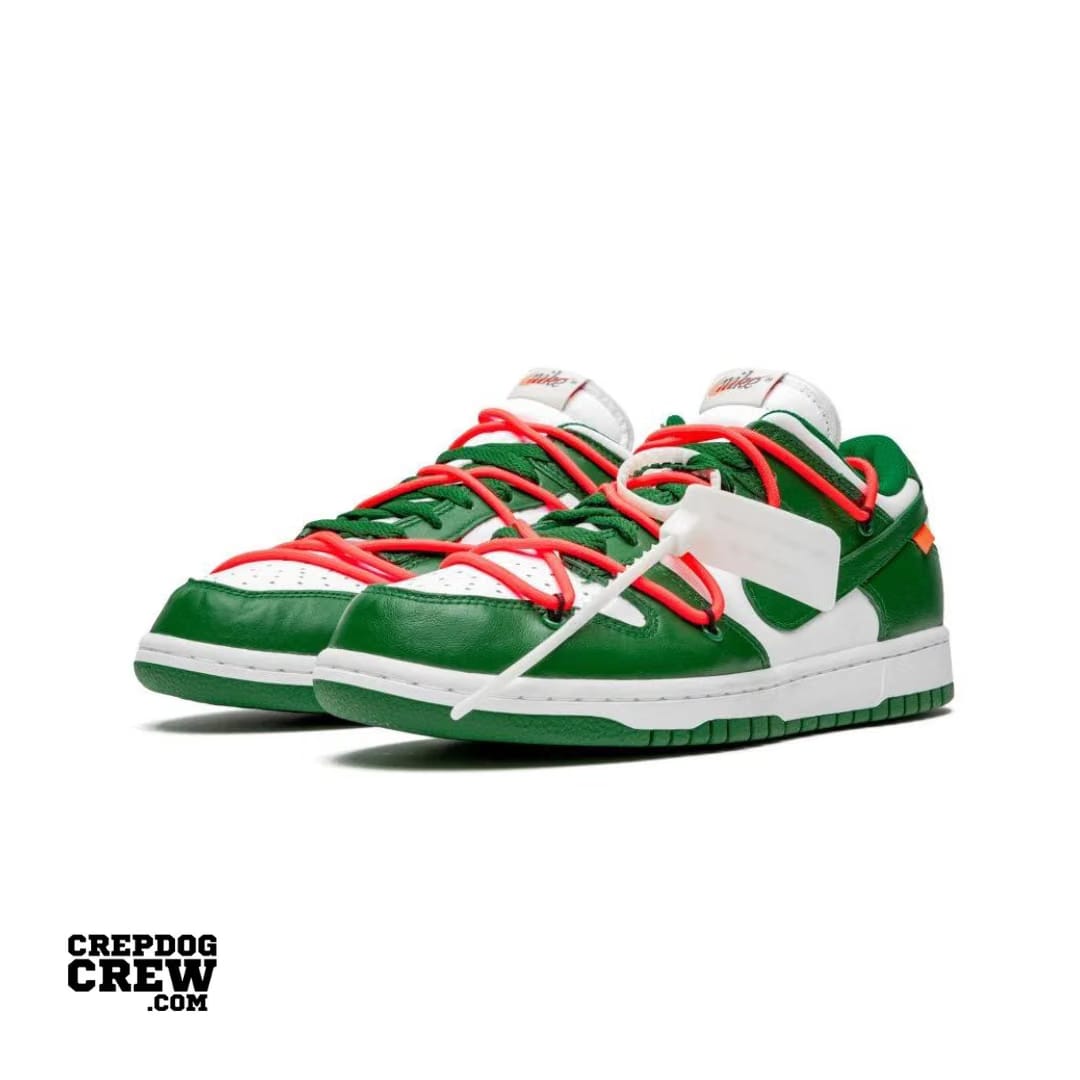Off White x Dunk Low Pine Green