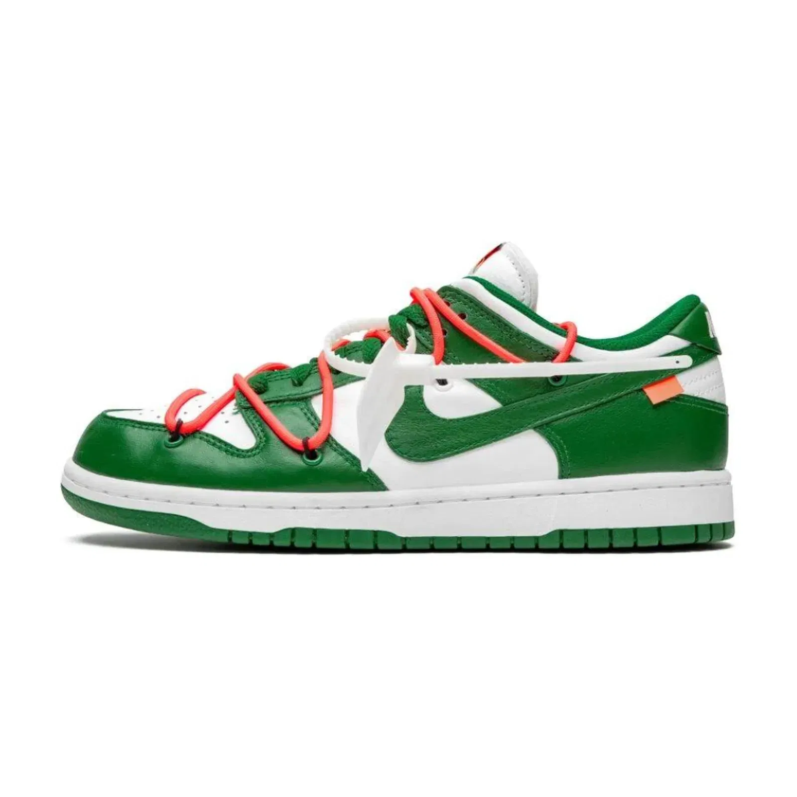 Off White x Dunk Low Pine Green