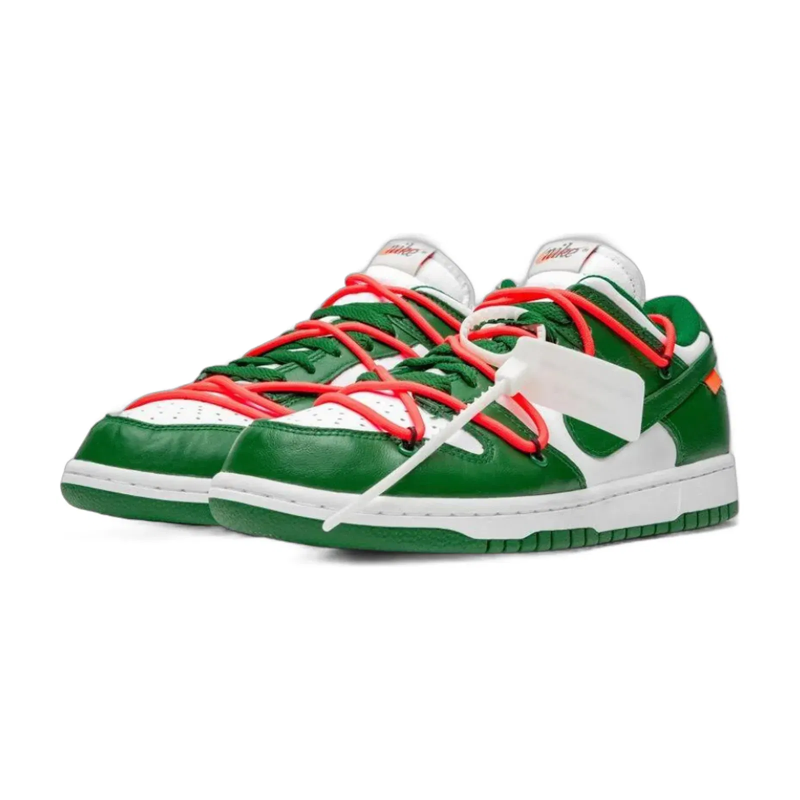 Off White x Dunk Low Pine Green