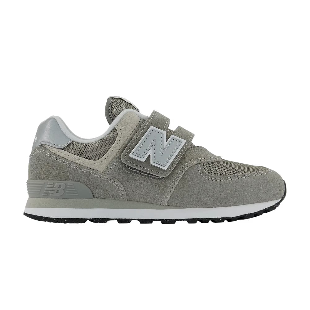 New Balance 574 Hook and Loop Little Kid Core Pack - Grey White