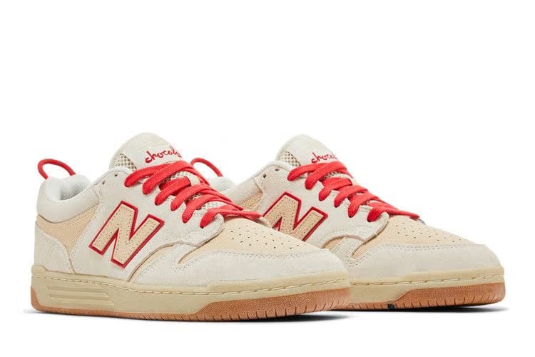 New Balance Chocolate Skateboards x Numeric 480 Sea Salt Red