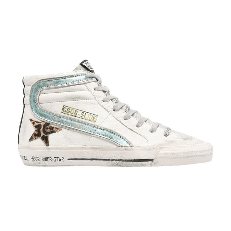 Golden Goose Wmns Slide Sneaker 'White Leopard'