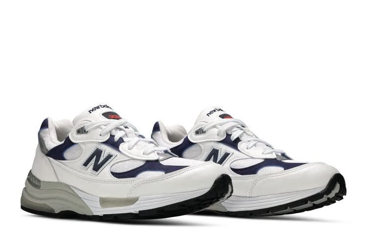 New Balance 992 Made in USA White Navy