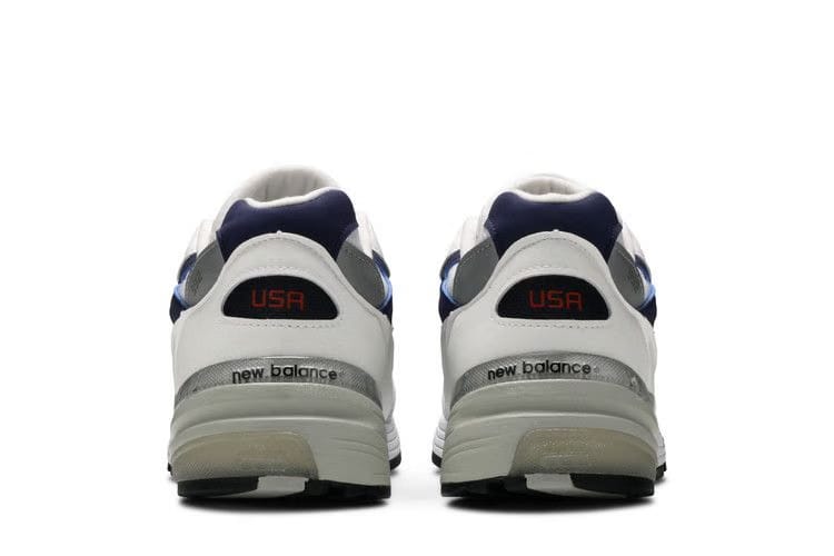 New Balance 992 Made in USA White Navy