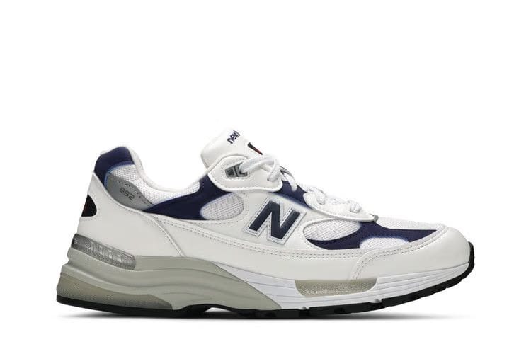New Balance 992 Made in USA White Navy
