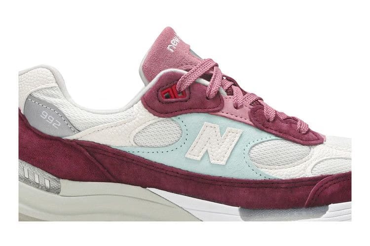 Kith x New Balance 992 Made in USA Kithmas Collection - Burgundy Reef