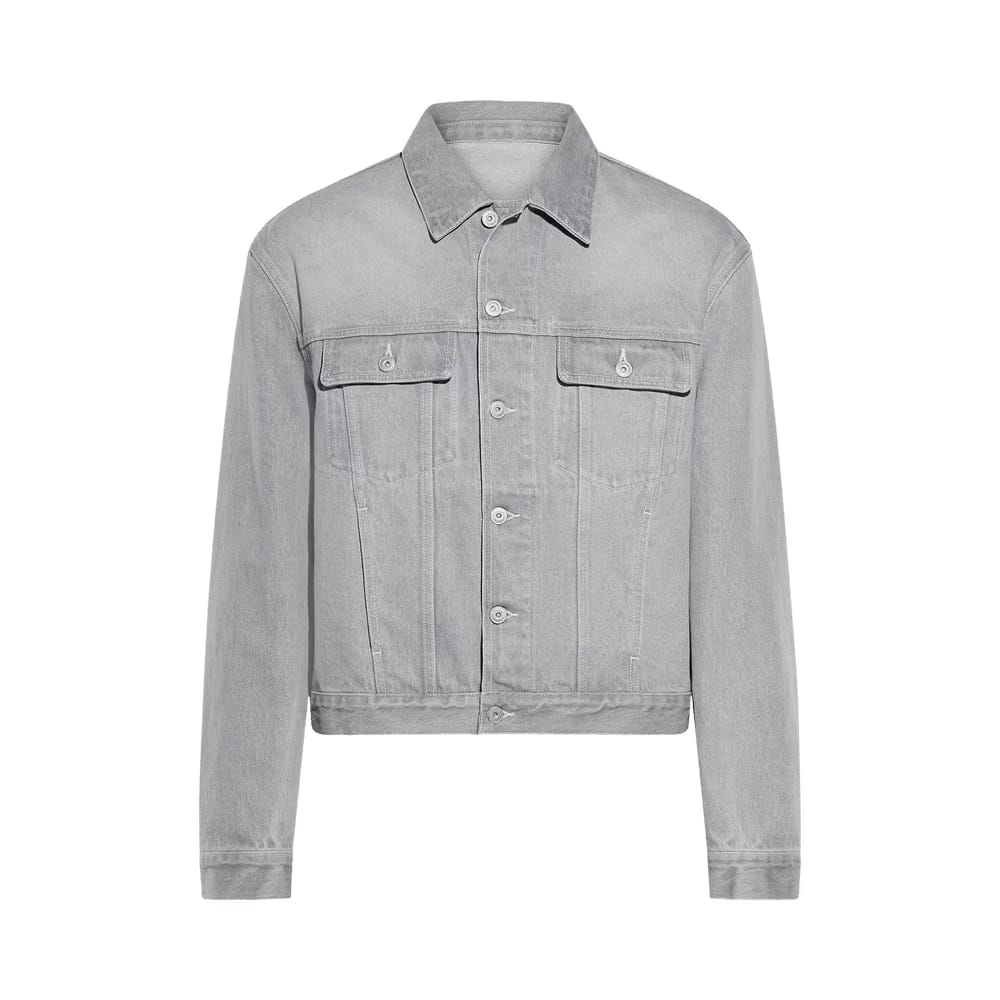 Jacquemus La Veste De-Nimes Jacket Grey/Off White