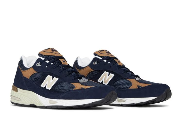 New Balance 991 Made In England Navy Brown