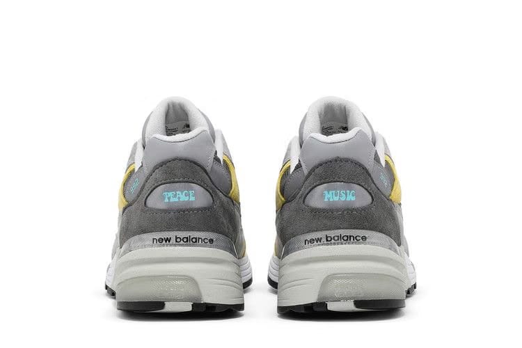 Amoeba Music x Nice Kicks x New Balance 992 Made in USA Peace Through Music - Grey