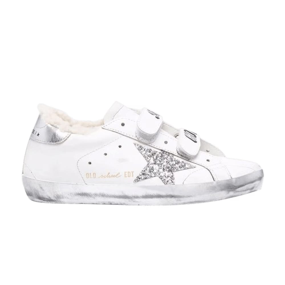 Golden Goose Wmns Old School 'White Silver'