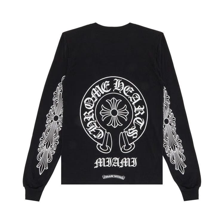 Chrome Hearts Miami Exclusive Long-Sleeve T-Shirt Black/White