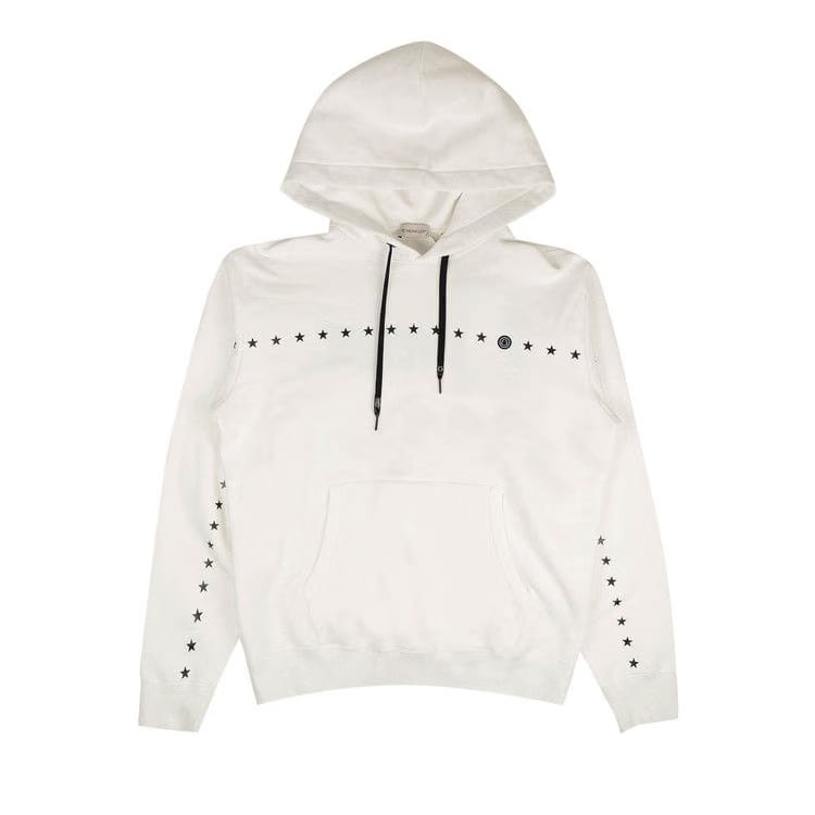 Moncler x Fragment Hiroshi Fujiwara Printed Star Hoodie White