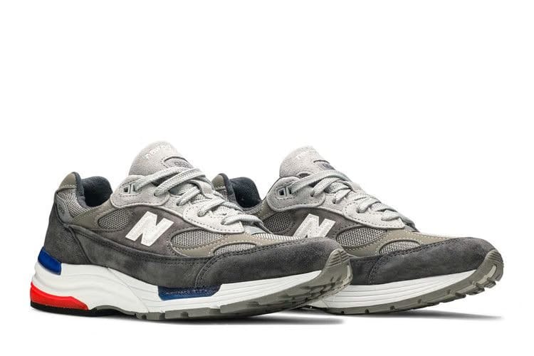 New Balance 992 Made in USA Grey Blue Red