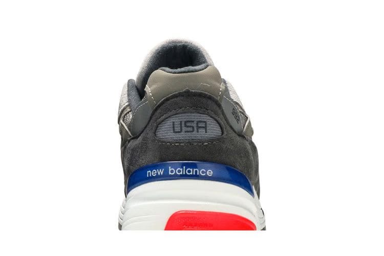 New Balance 992 Made in USA Grey Blue Red