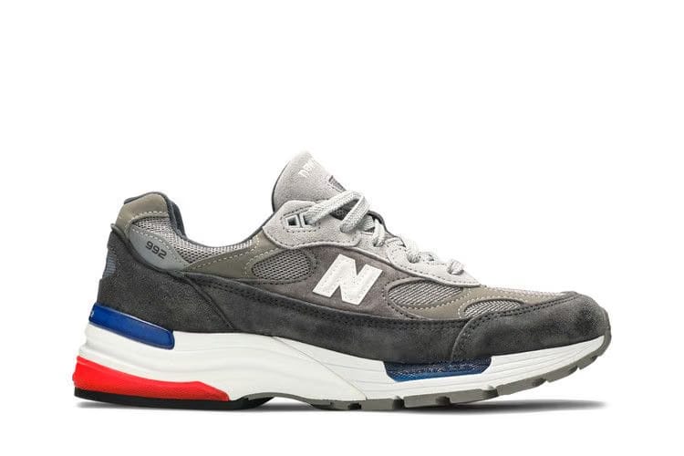 New Balance 992 Made in USA Grey Blue Red