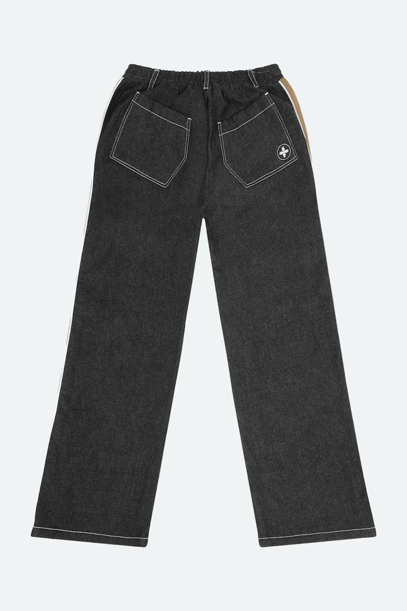 BB STRIPED DENIM (CHARCOAL GREY)