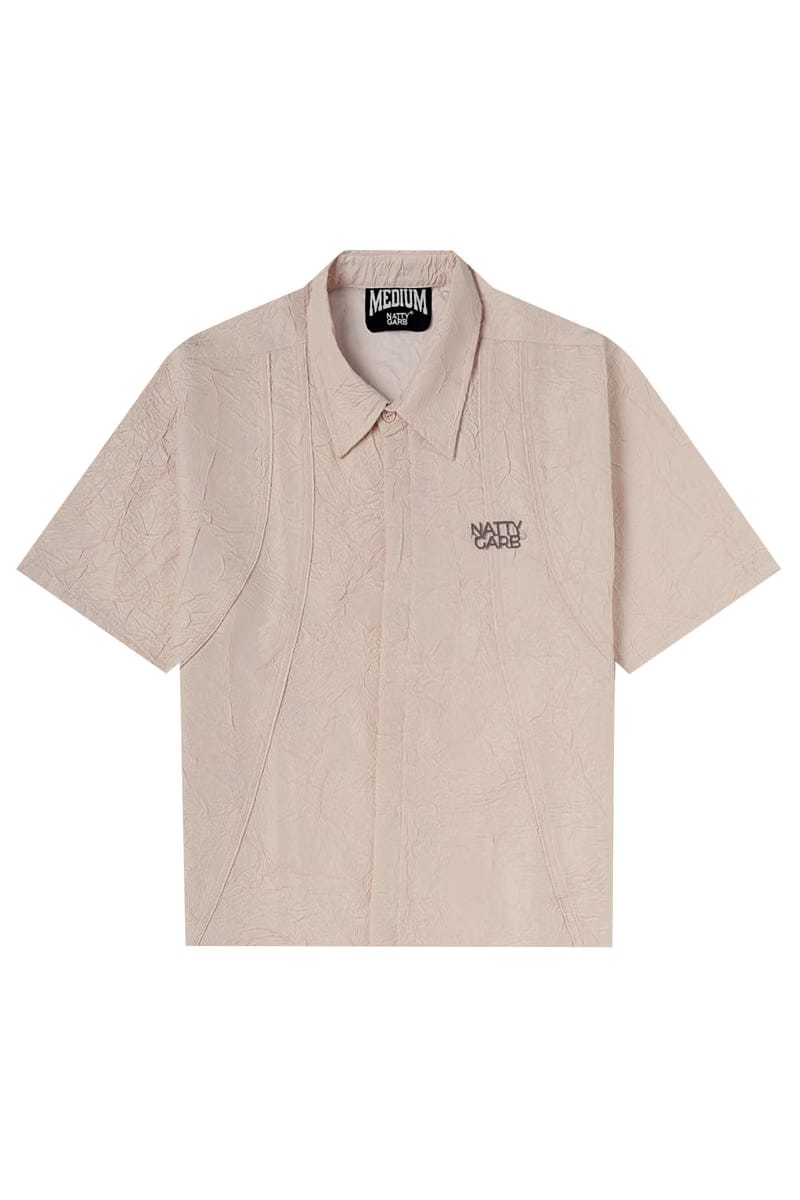 CRINKLED OFF-WHITE SHIRT