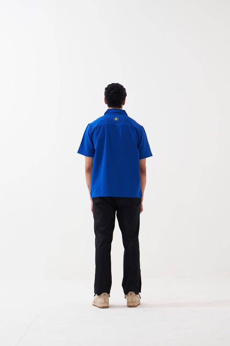 CUBAN COLLAR SHIRT (ULTRAMARINE)