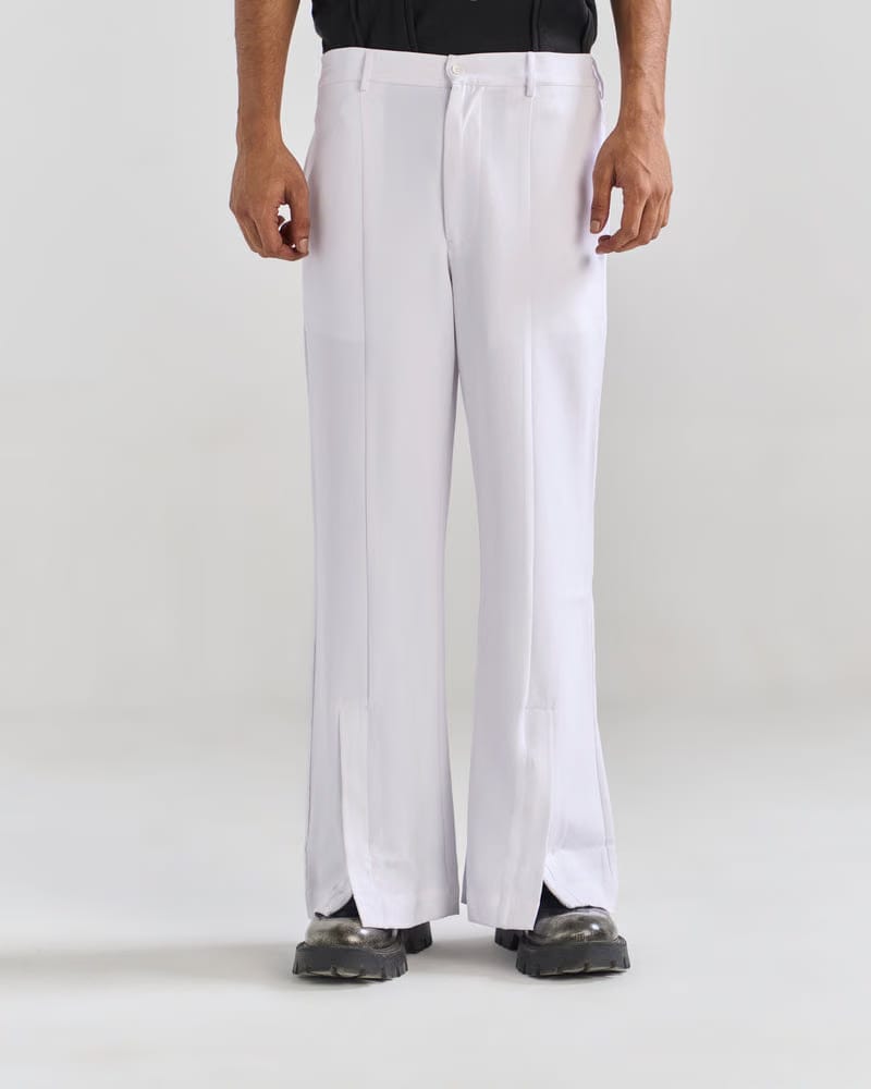 HEART LINKS TROUSER (WHITE)