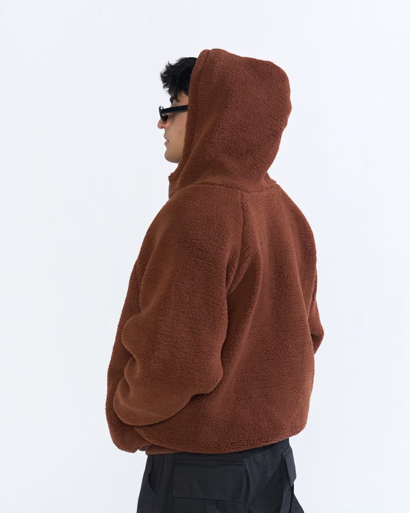 NG REVERSIBLE SHERPA JACKET (BROWN)