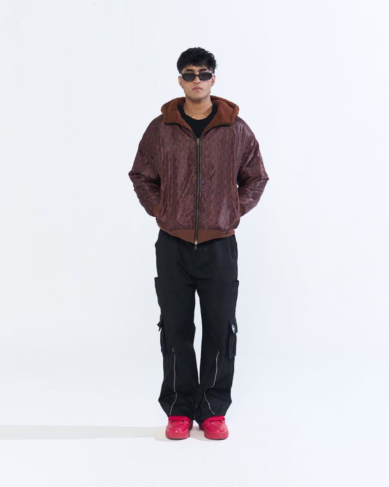 NG REVERSIBLE SHERPA JACKET (BROWN)