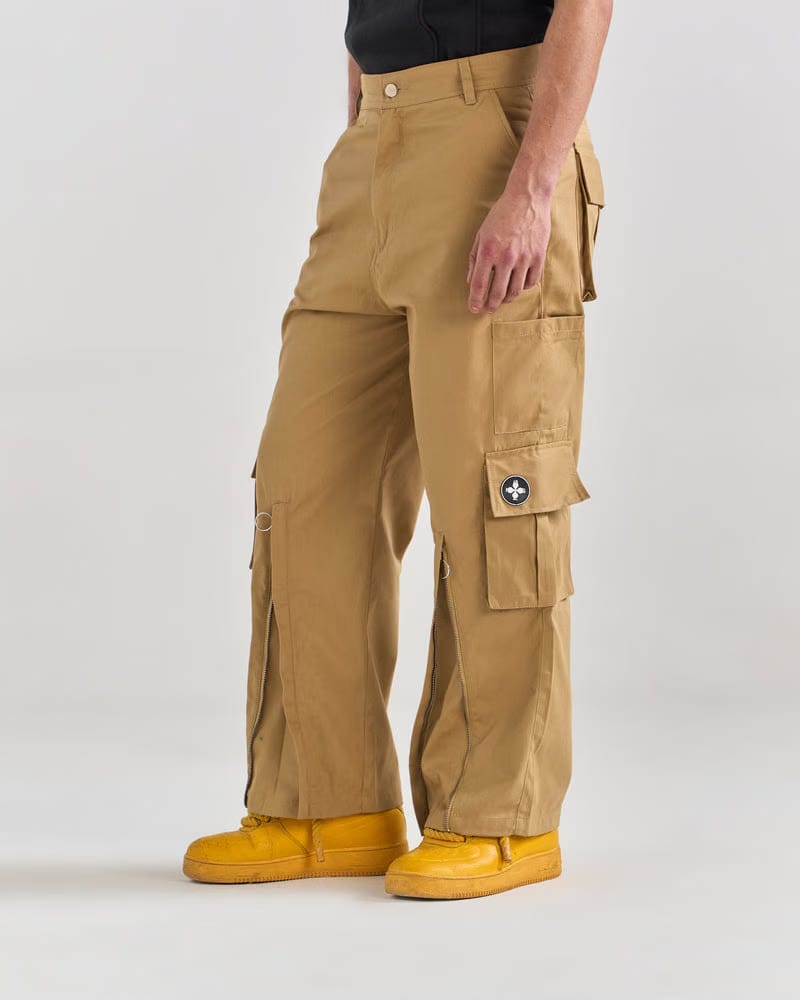 OCTA SLIDER PANTS - BEIGE