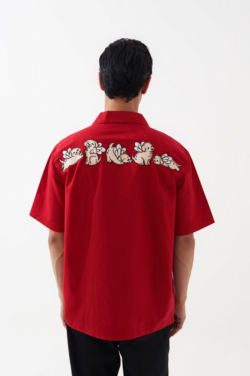 PUPPY LOVE LINEN SHIRT