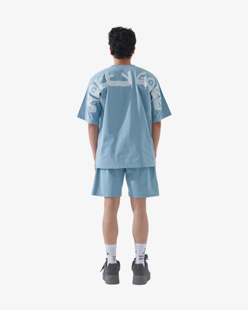 SIGNATURE SUMMER SHORTS(SKY BLUE)