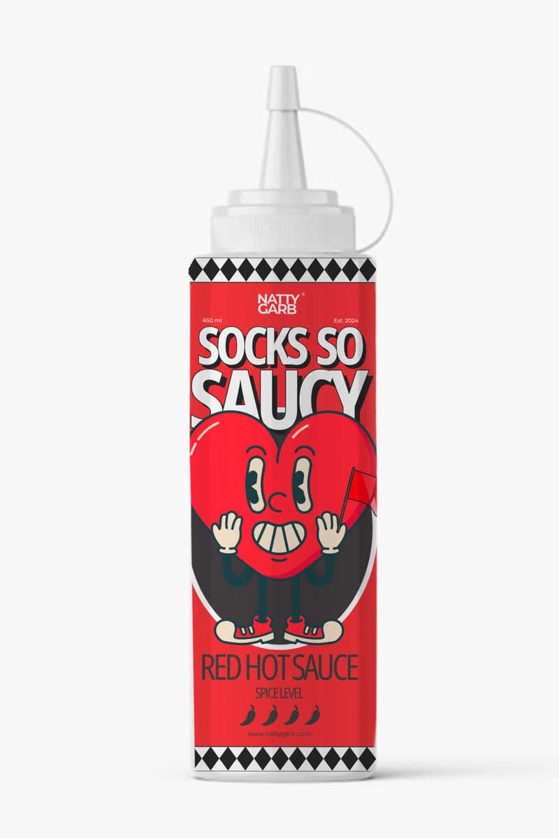 SOCKS SO SAUCY - RED HOT SAUCE