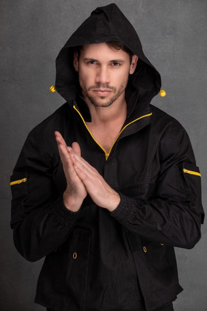 Black Multi Utility Pocket Jacket Co-Ord set