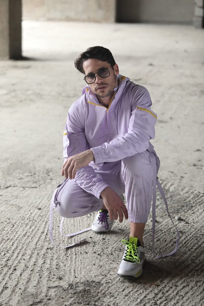 Lilac multi-utility pocket jacket co-ord set